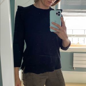 Kate spade lightweight fitted sweater black xs